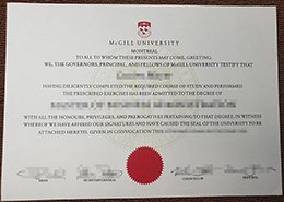 fake McGill University diploma, fake McGill University degree,