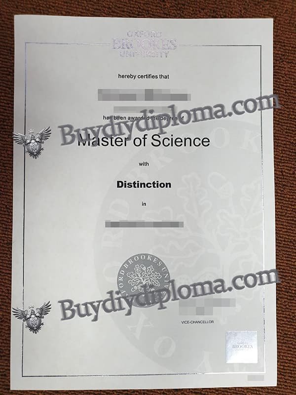 Oxford Brookes University fake diploma