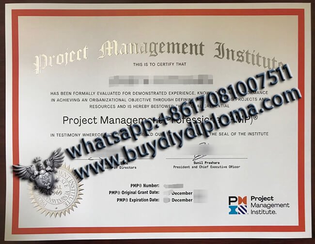 PMP Certificate(new version), where to buy fake PMP certificate