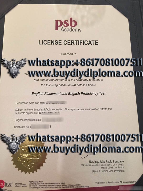 Can I copy a PSB Academy certificate? Hpw does it work?