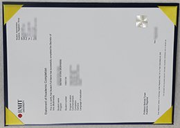 RMIT university Statement certificate