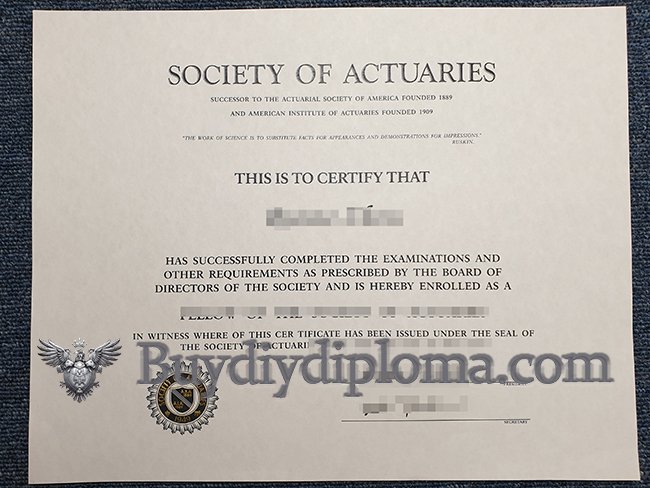 fake Society of Actuaries certificate, buy SOA certifciate