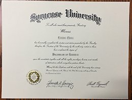 Syracuse University diploma