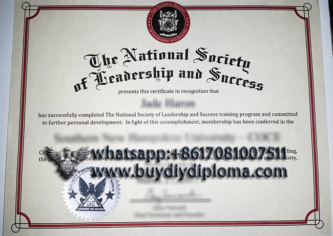 NSLS certificate