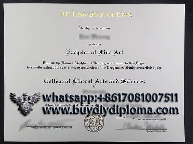 Printing The University of Lowa fake diploma Online