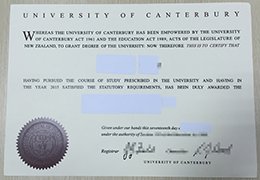 University of Canterbury diploma