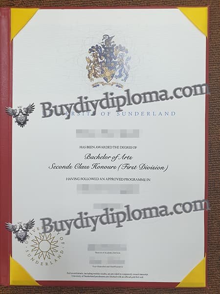 UNIVERSITY OF SUNDERLAND fake diploma