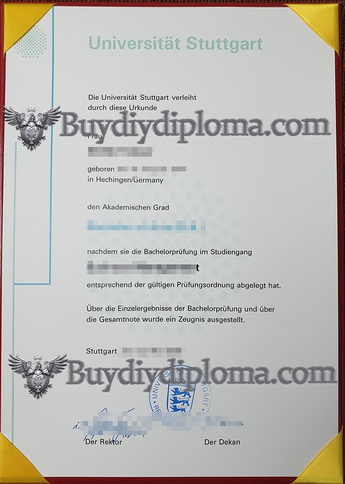 Practical way to get a fake University of Stuttgart diploma