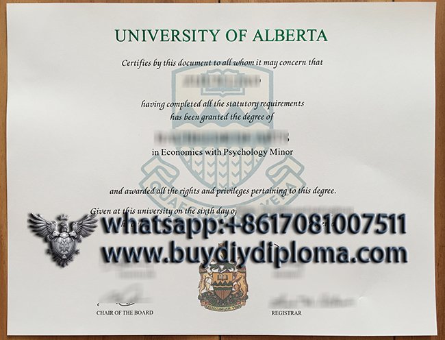 get a fake University of Alberta degree online