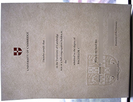 University of Cambridge diploma certificate