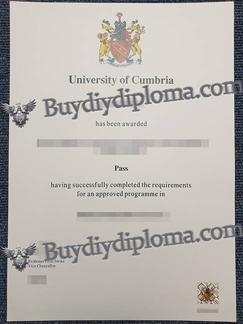 University of Cumbria fake diploma