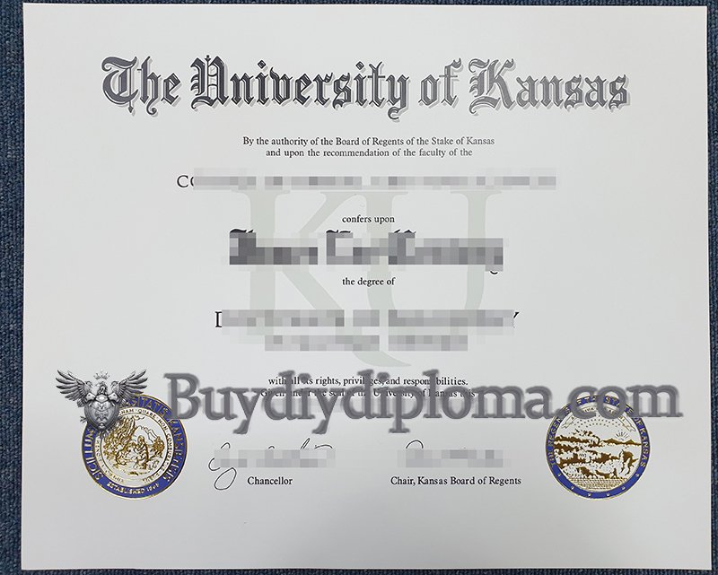 Buy fake University of Kansas diploma