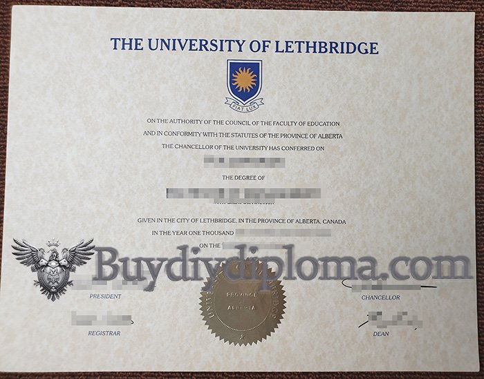 Get A Fake University of Lethbridge Diploma at Affordable Price