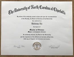 University of North Carolina at Charlotte fake diploma