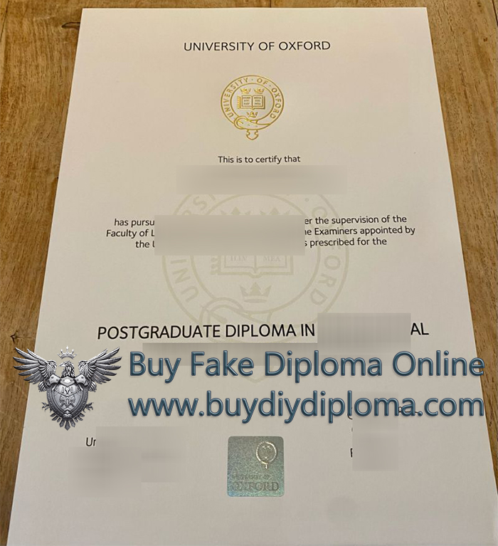 University of Oxford diploma