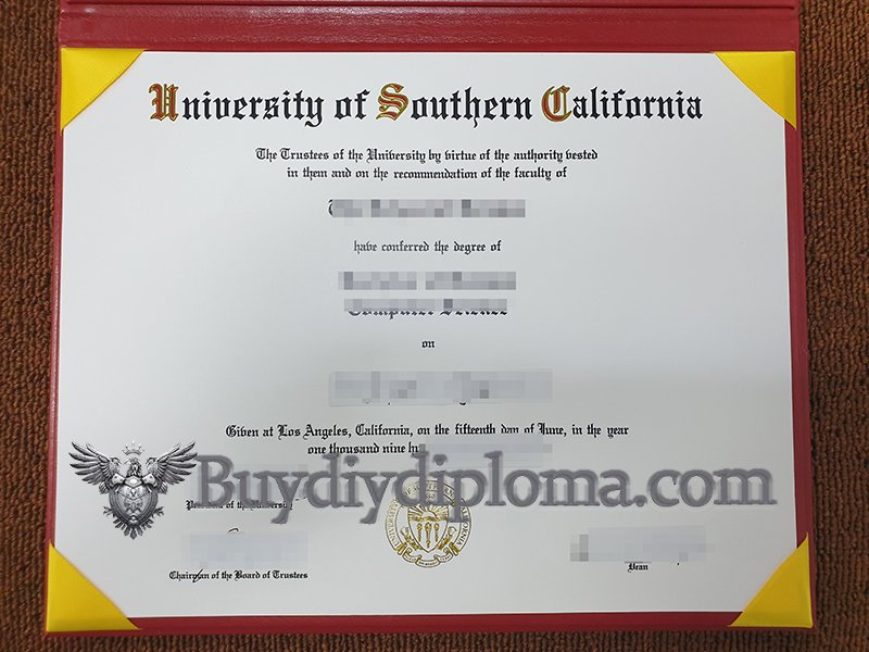 fake University of Southern California diploma