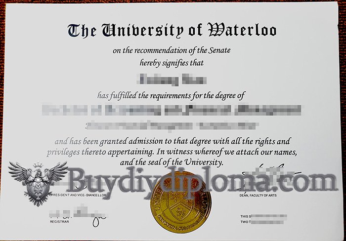 Get A Realistic Fake University of Waterloo Diploma