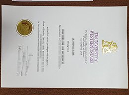 fake University of Western Ontario diploma