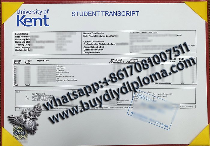  fake University of Kent transcript in UK