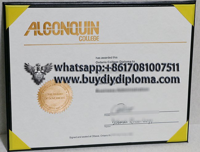 buy a fake Algonquin College diploma online