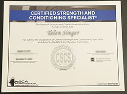 certificate strength and conditioning specialist