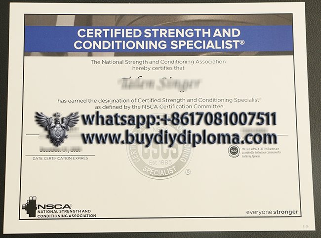 Certificate Strength and Conditioning Specialist, fake CSCS certificate