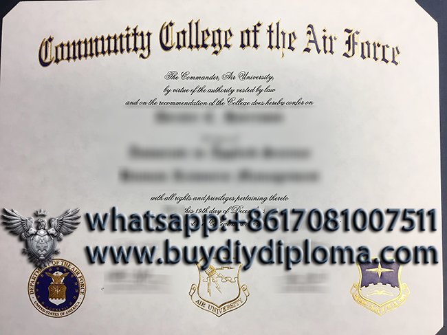 Community College of the Air Force Certificate, CCAF Certficate