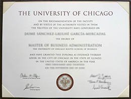 University of Chicago diploma