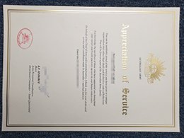 document of Appreciation of service