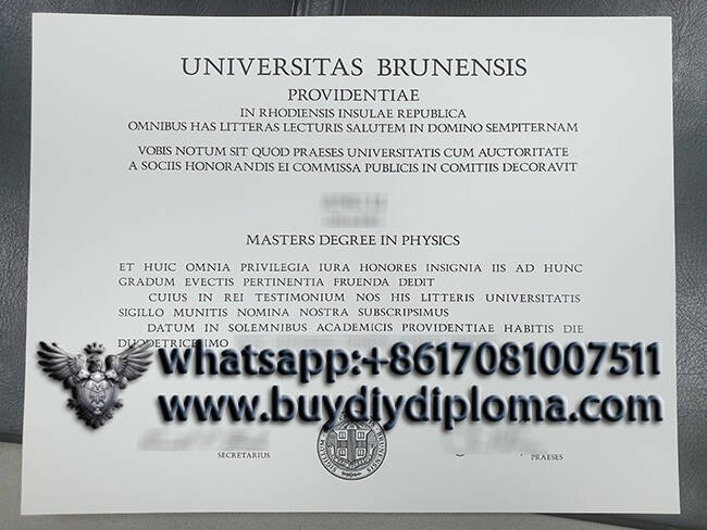 make a fake Brown University diploma?