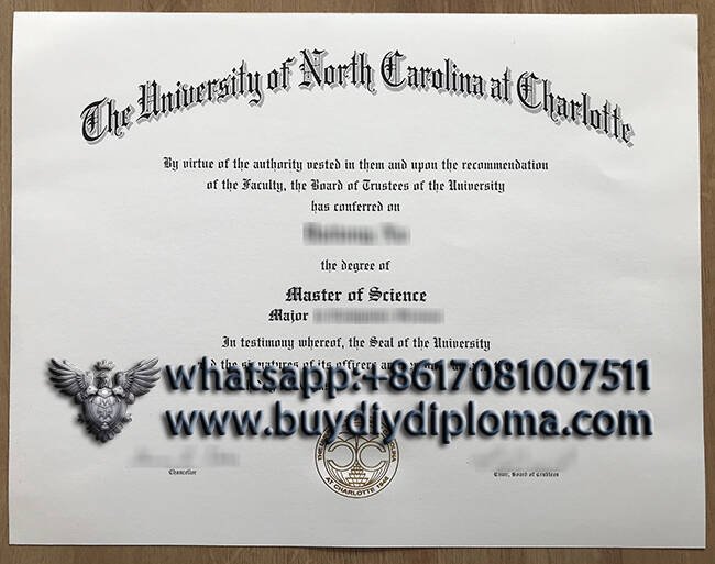 Buy University of North Carolina at Charlotte fake diploma