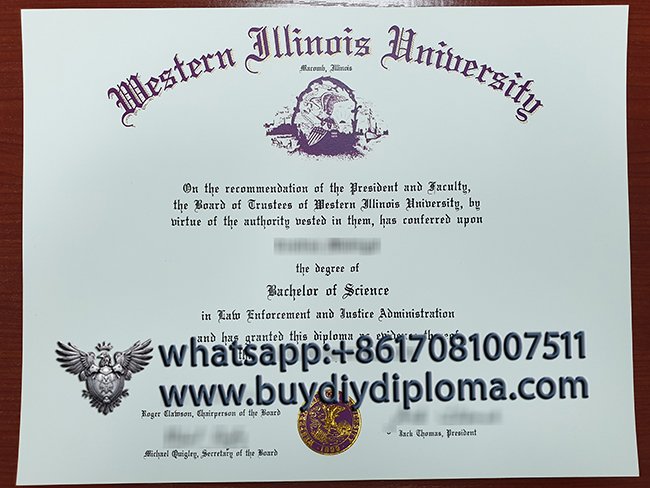 Get Your Western Illinois University Fake Diploma