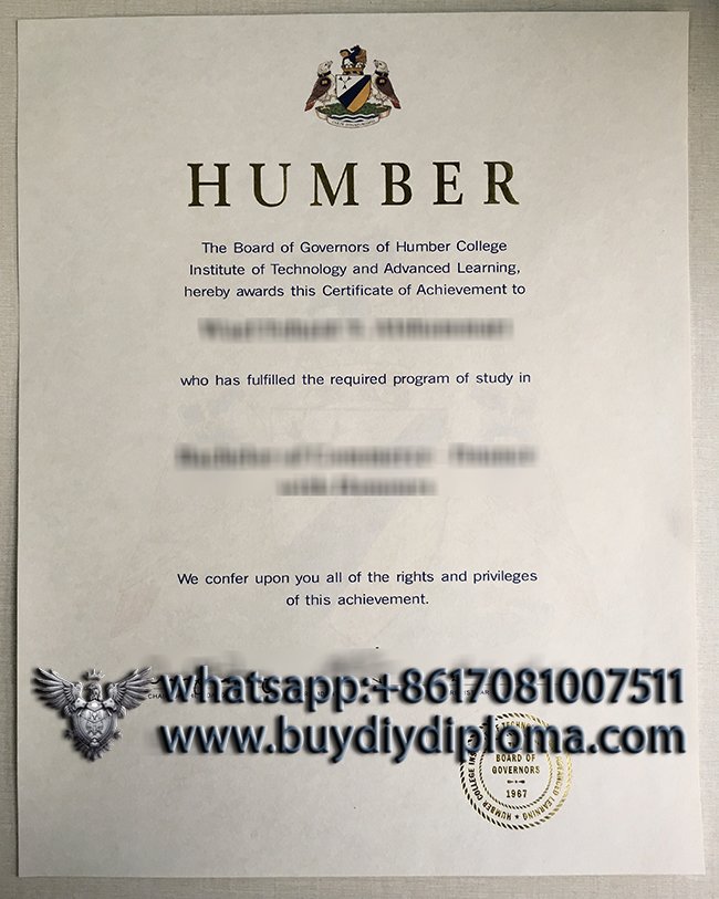  buy a fake Humber College diploma in Canada