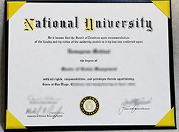 National University degree