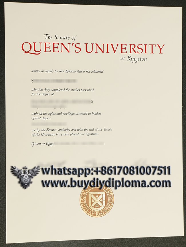 fake Senate of Queen's University at Kingston diploma