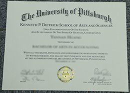 University of Pittsburgh diploma