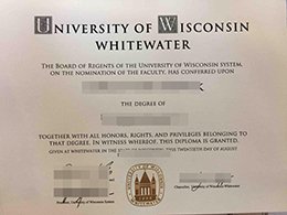 University of Wisconsin–Whitewater diploma