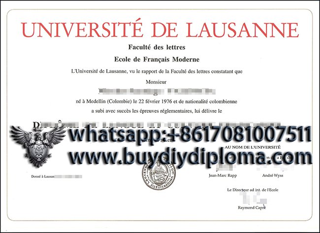 How can I get a fake University of Lausanne diploma online?