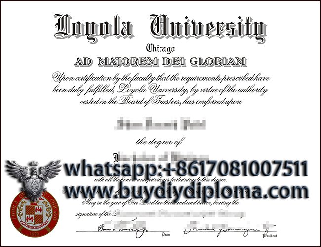 Fake Loyola University Chicago diploma. buy a fake LUC degree