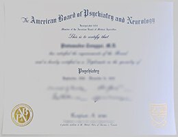 ABPN Certificate