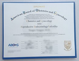 American Board of Obstetrics Gynecology certificate