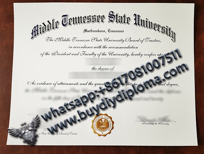 Middle Tennessee State University Diploma