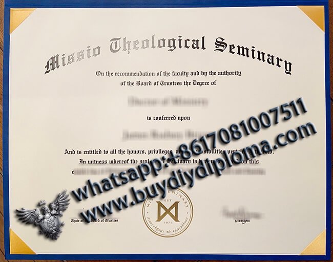 Buy Missio Theological Seminary Diploma online?