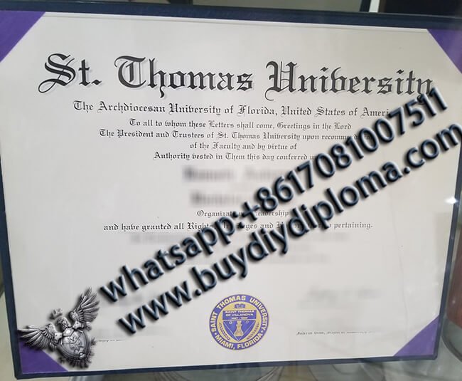 St. Thomas University Diploma, buy Fake St. Thomas University Diploma