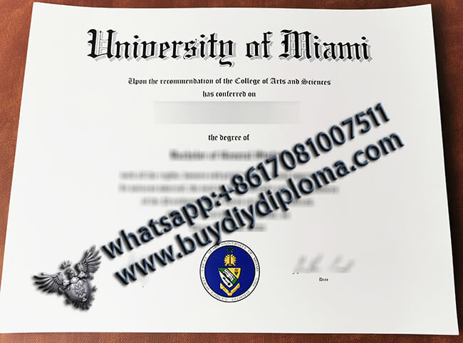 University of Miami Diploma, Buy fake diploma online from the USA