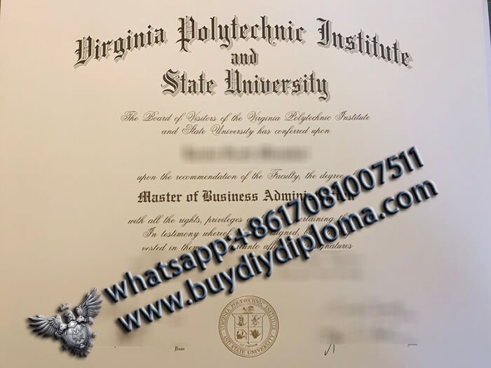 fake Virginia Tech MBA Diploma, Virginia Tech Degree