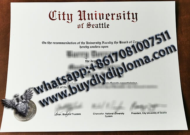 Buy City University of Seattle Diploma?