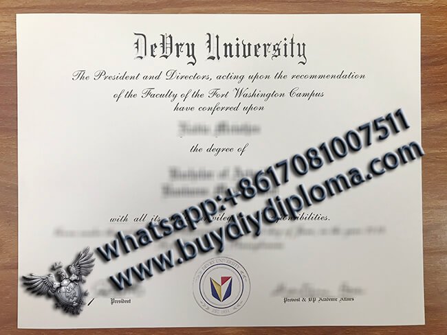 How to buy a fake DeVry University diploma with high quality and fast online?