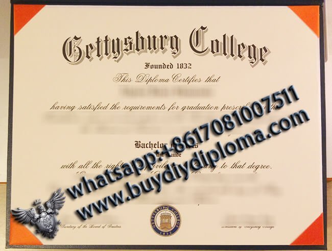 Purchase Gettysburg College Degree Certificate