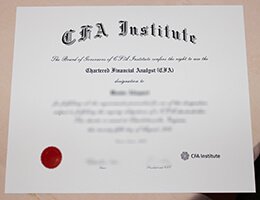 CFA certificate